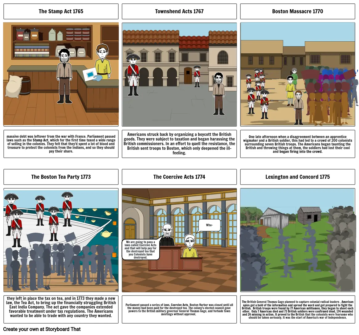 American Revolution Storyboard Project