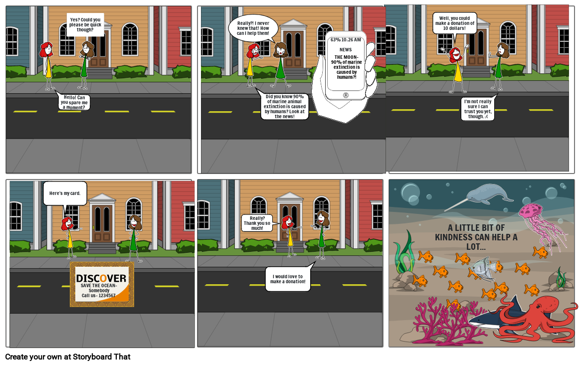 NGO School work comic strip