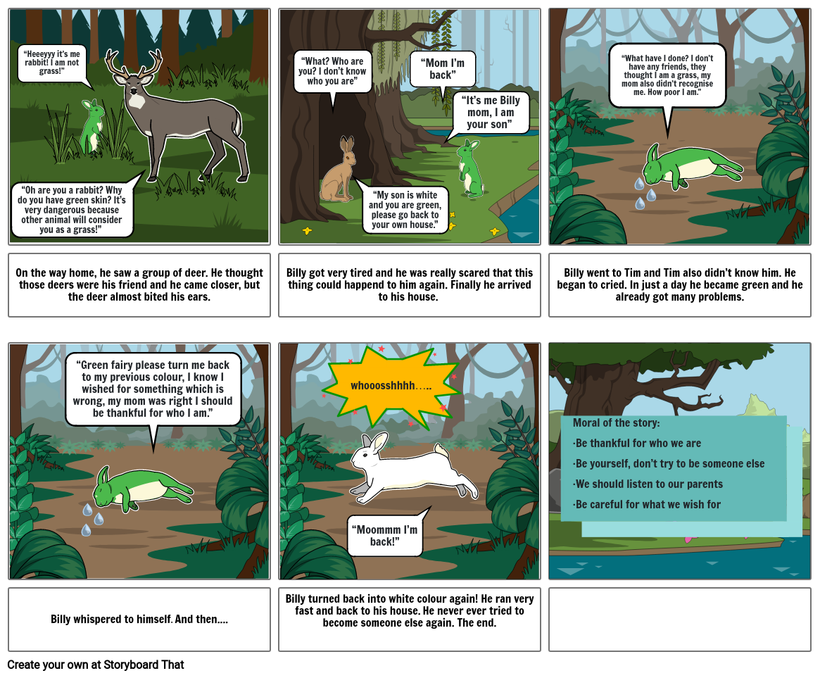The Green Rabbit 2 Storyboard by 9eb302bc
