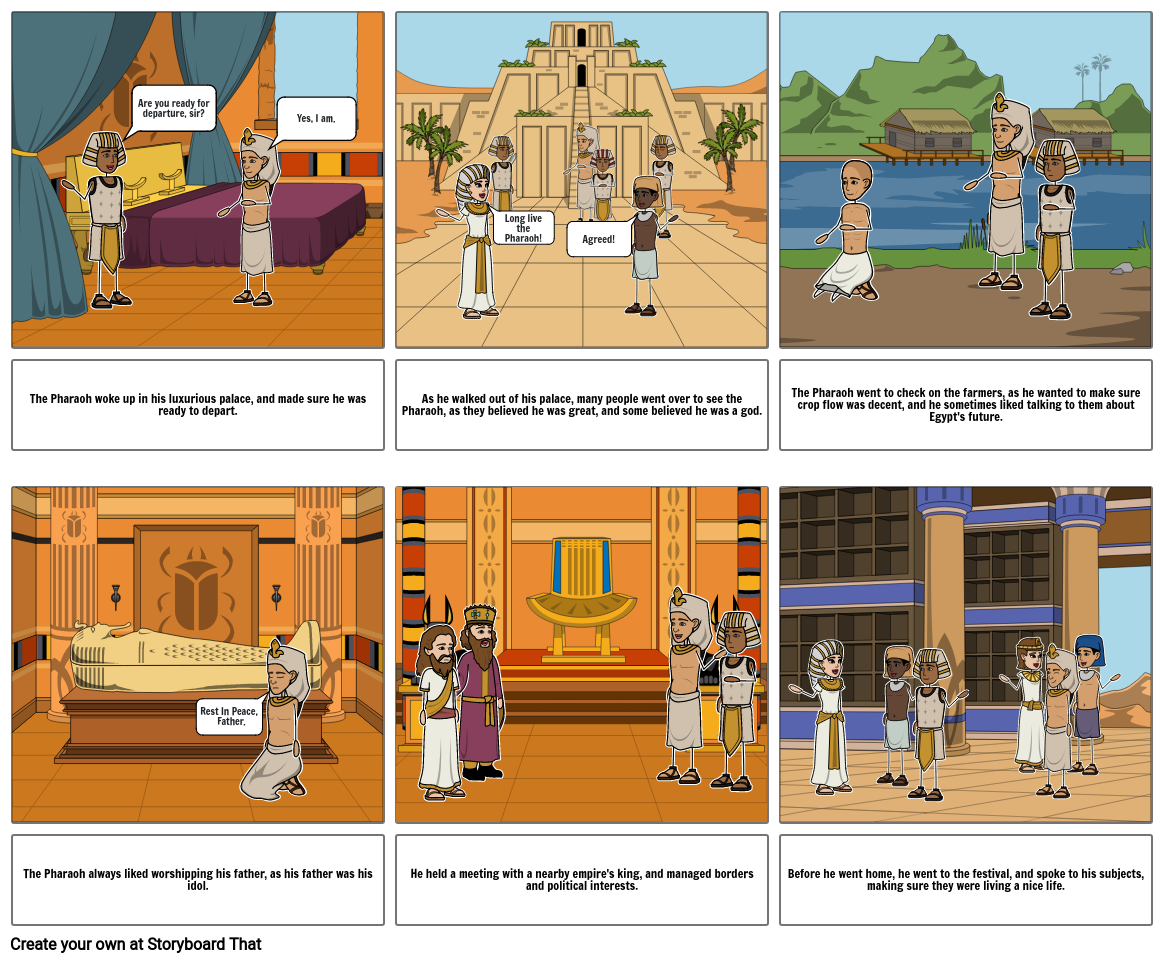 Pharaoh S Life Storyboard By 9eb60f32