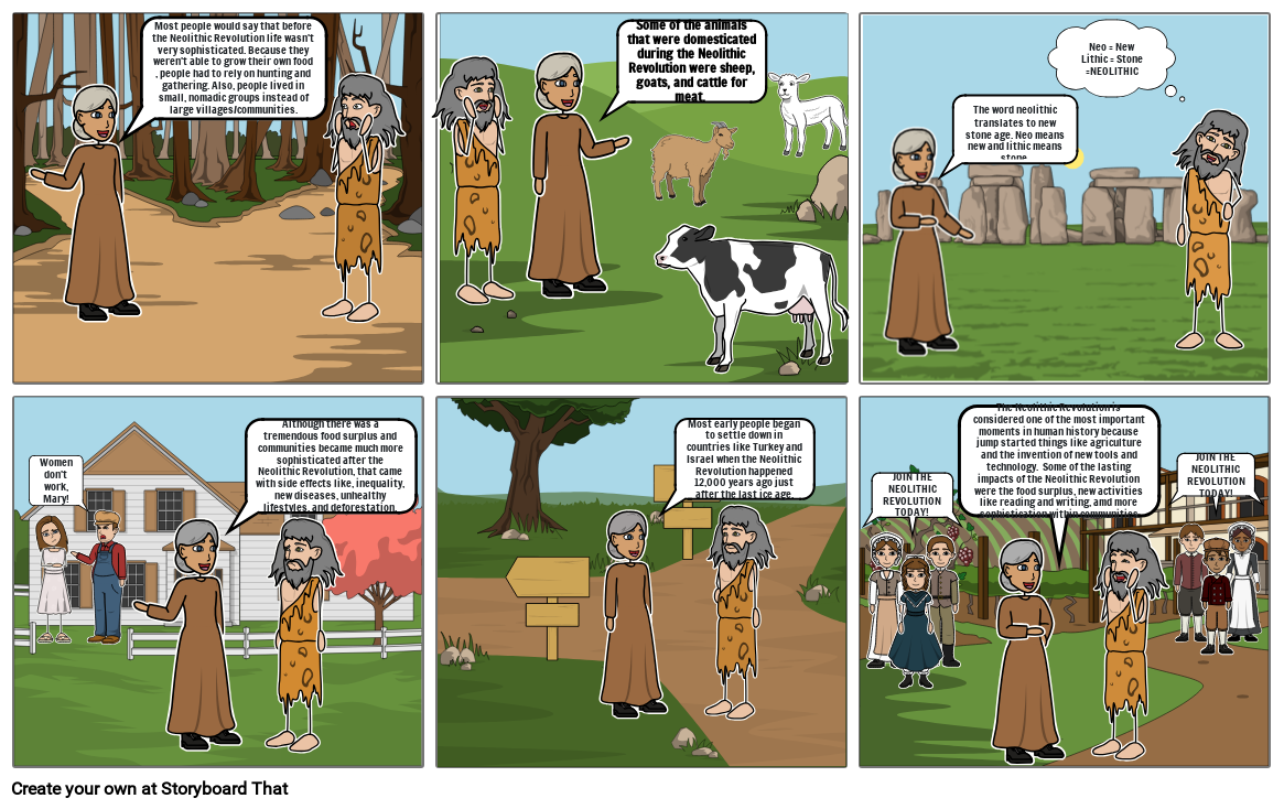 Neolithic Revolution Comic Strip