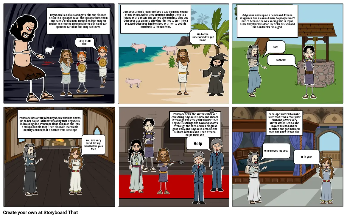 Odysseus Comic Strip.