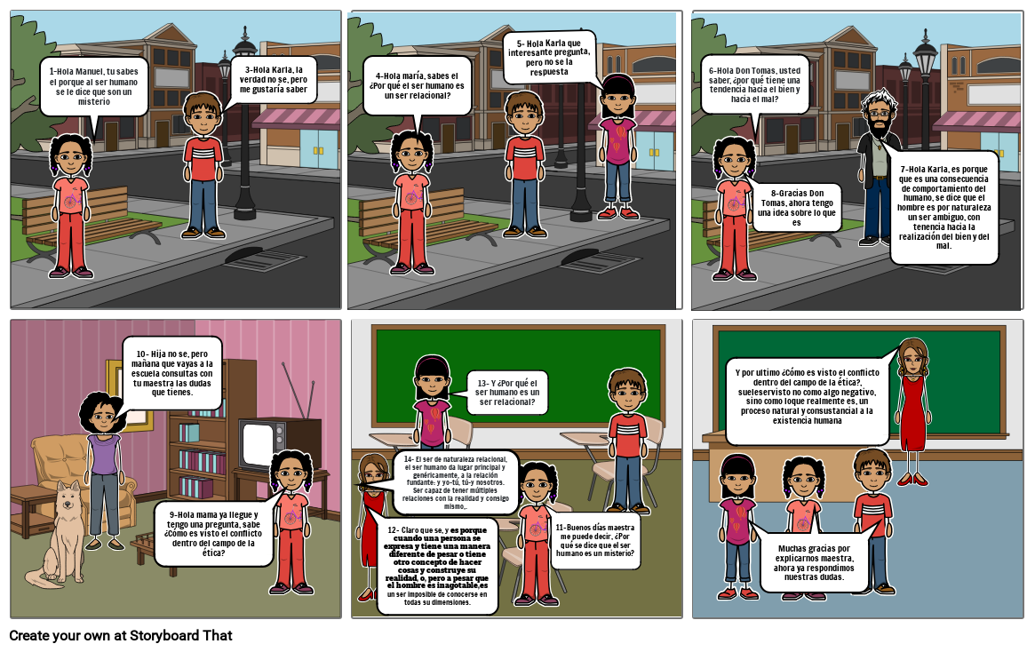 La existencia del ser humano Storyboard por 9f1647b0