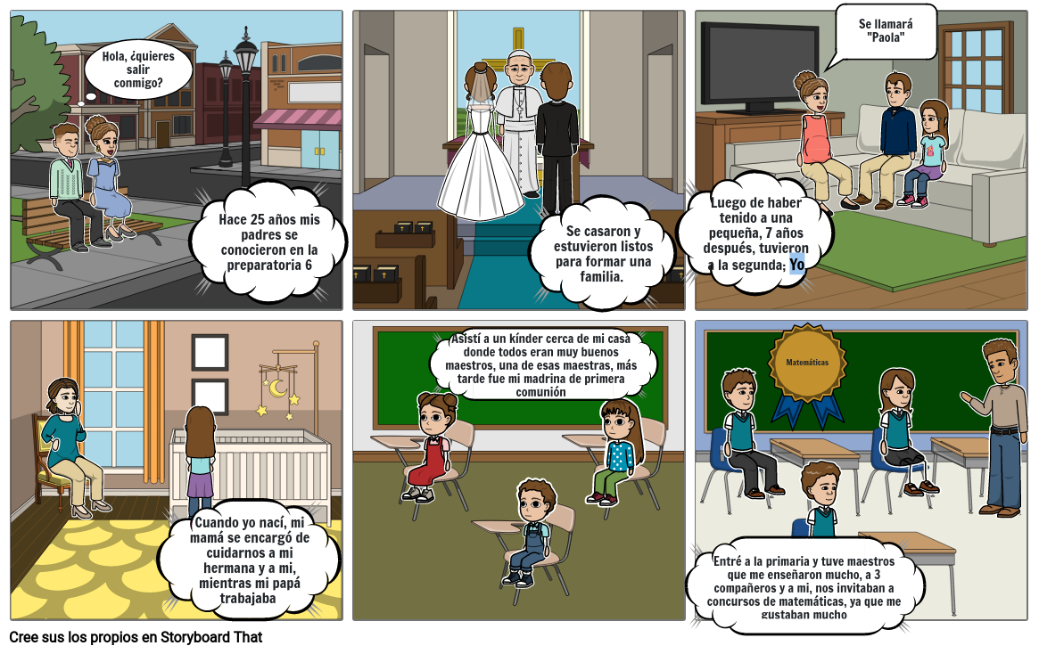 Mi Vida Storyboard By 9f4cd320 4345