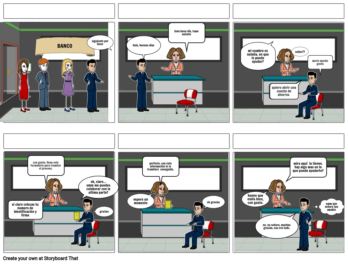 atención al cliente Storyboard by 9f7f543a