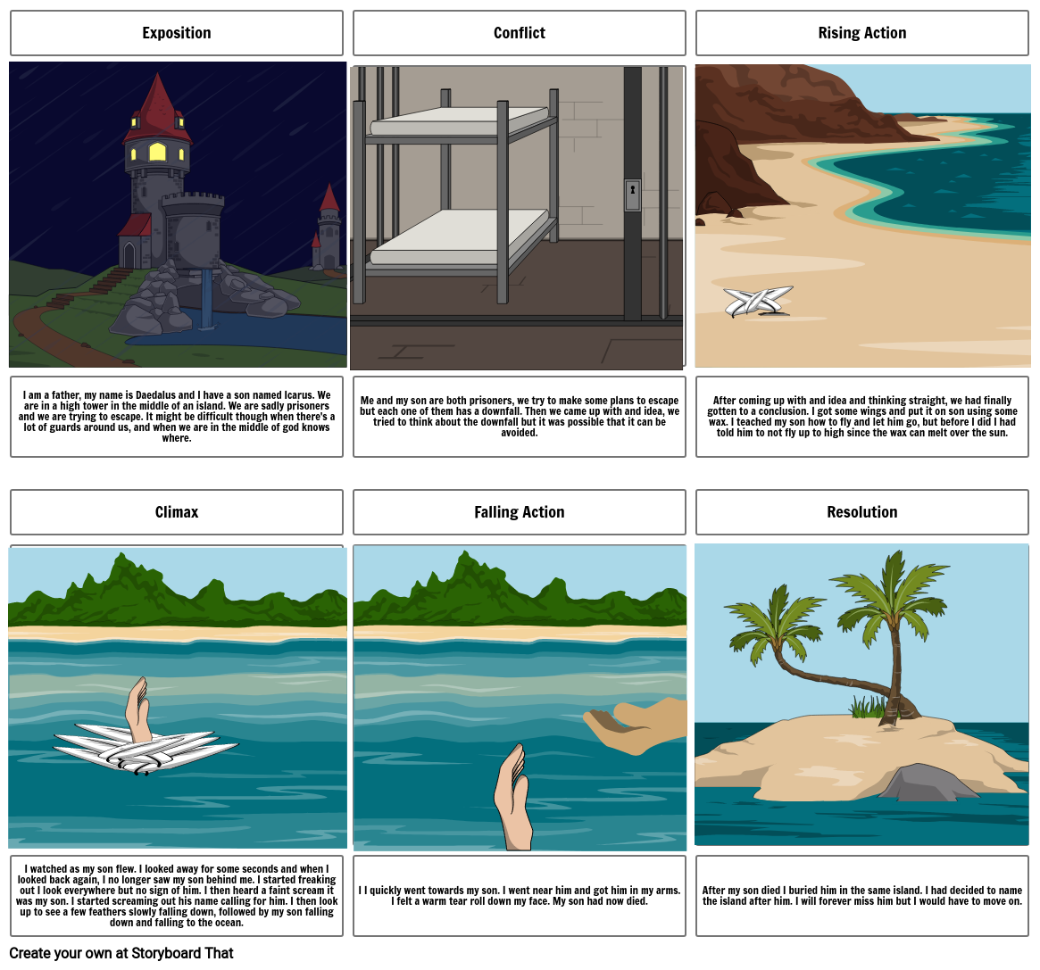 Daedalus And Icarus Storyboard By F