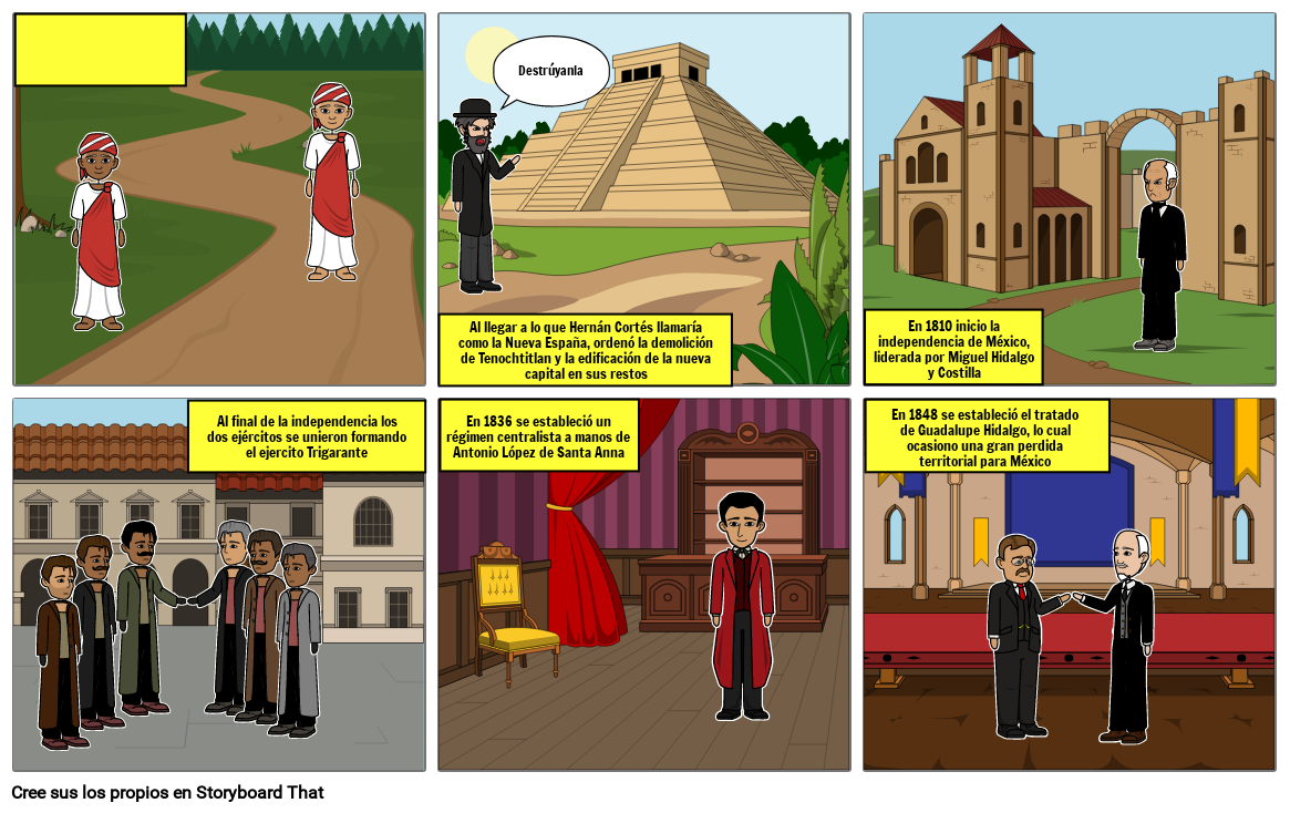 La Historia De México Storyboard By 9fc21971 6468