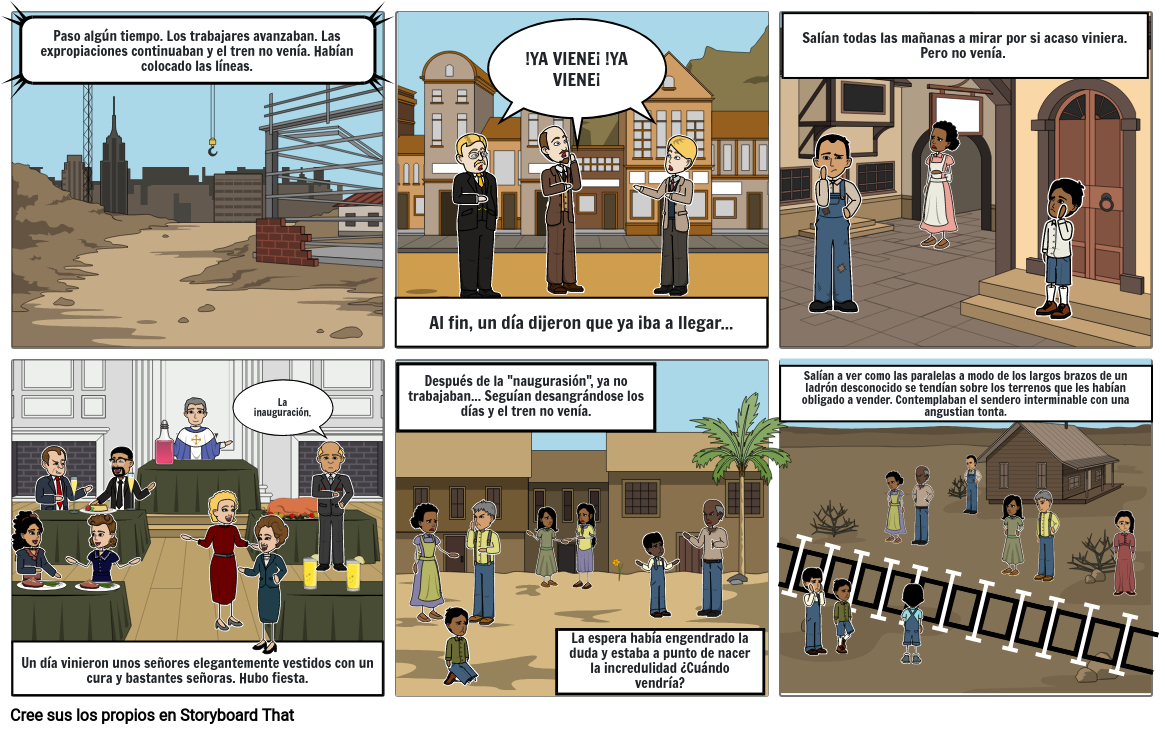 El tren: escena final Storyboard by 9fd68a2d