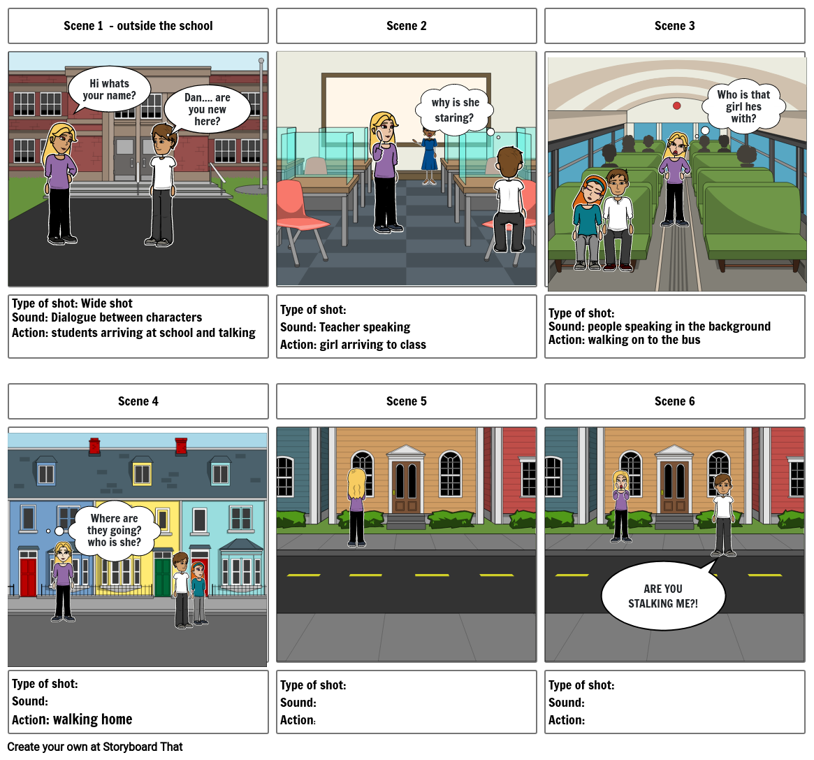 storyboard 1 Storyboard by a-craig18-lucancc-ie