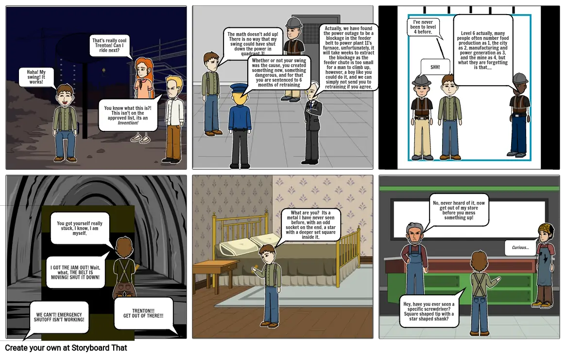 Mysteries of Cove Storyboard 1, first chapter