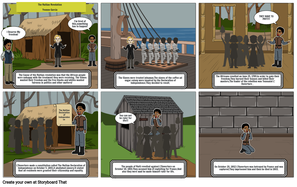The Haitian Revolution Storyboard by a003fb5c