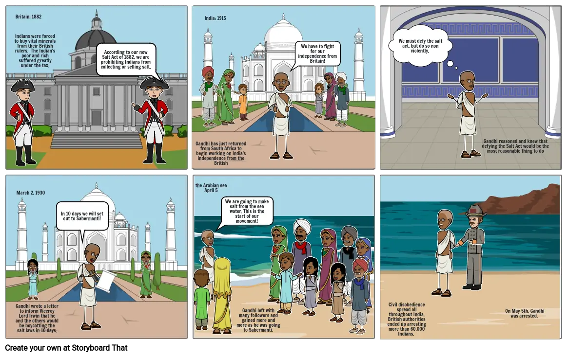 The salt march history graphic story