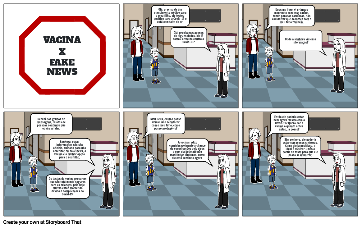 Vacina X Fake News Storyboard By A08aff19 