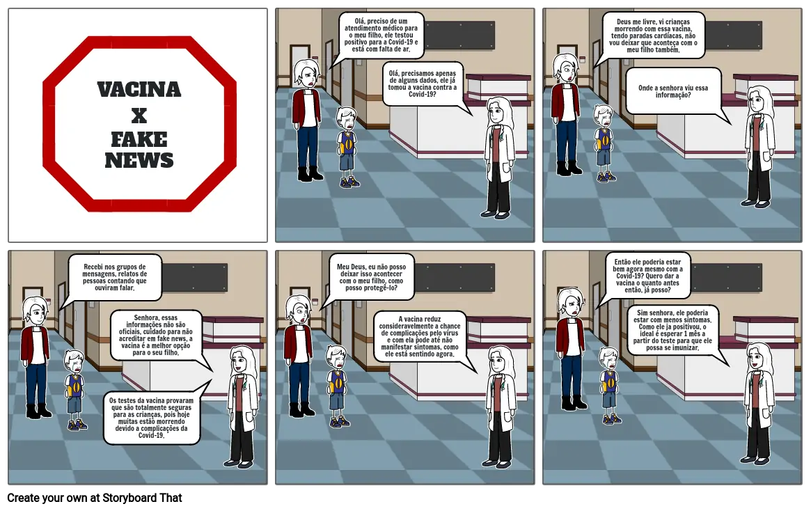 Vacina X Fake News Storyboard By A08aff19 