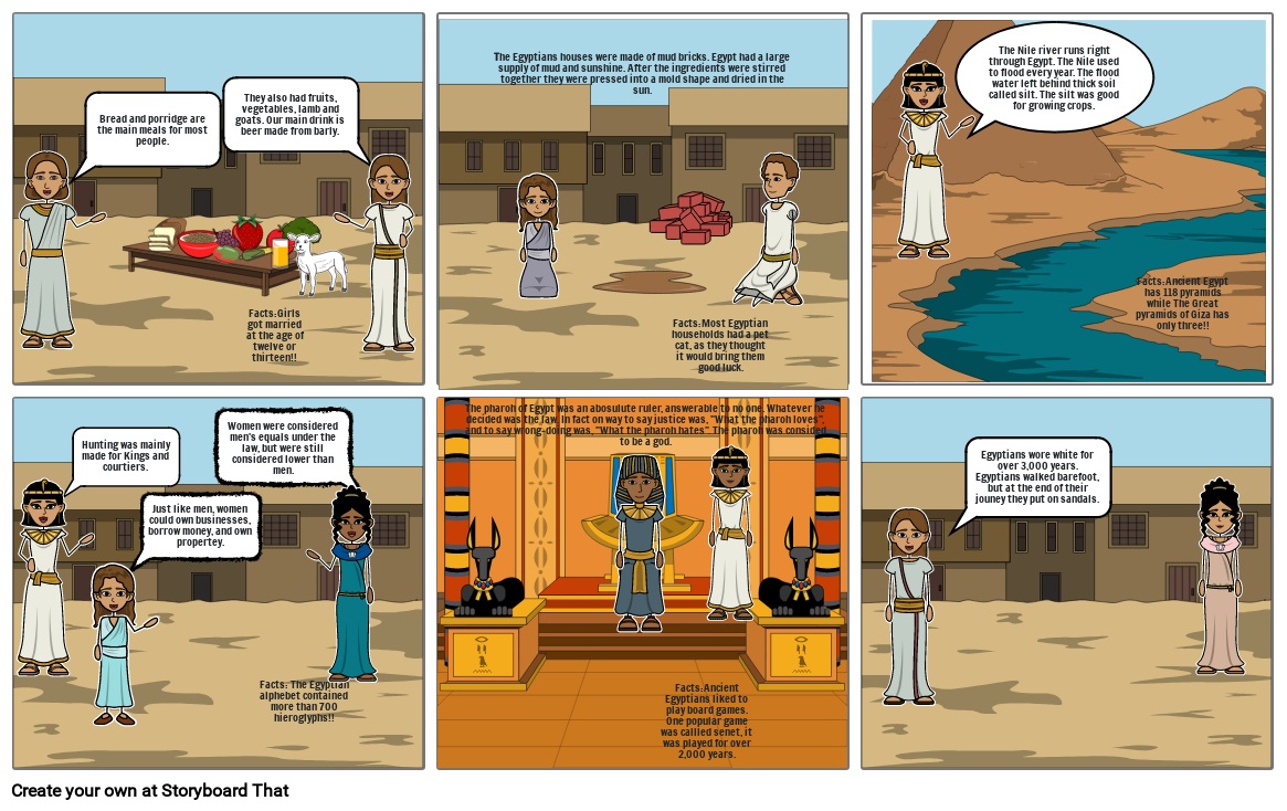 Ancient Egypt Storyboard By A0950841