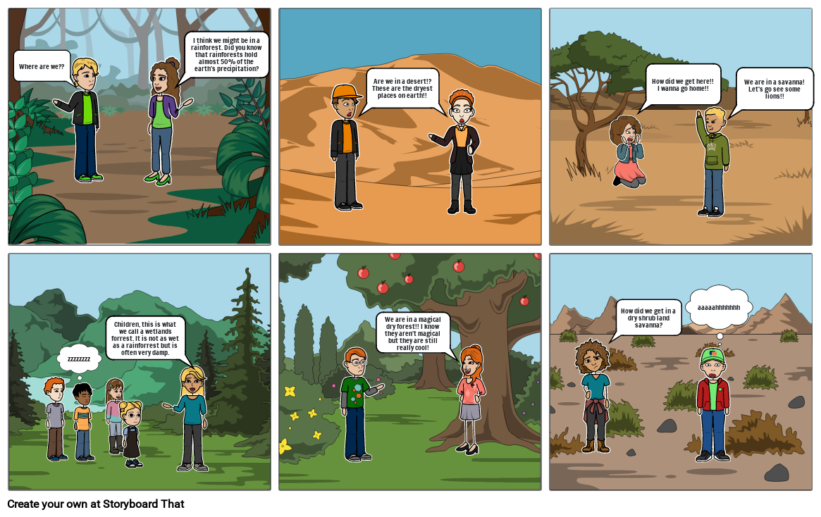 My Tropical Biomes Storyboard