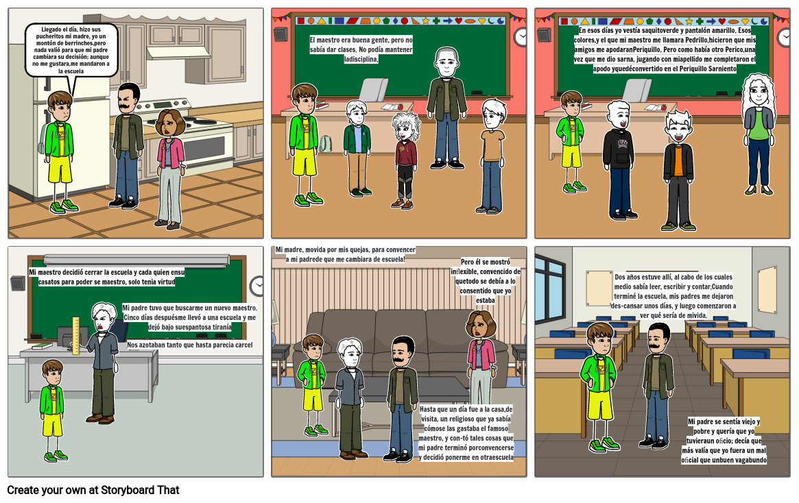 Literatura Mexicana Storyboard by a109d1fc