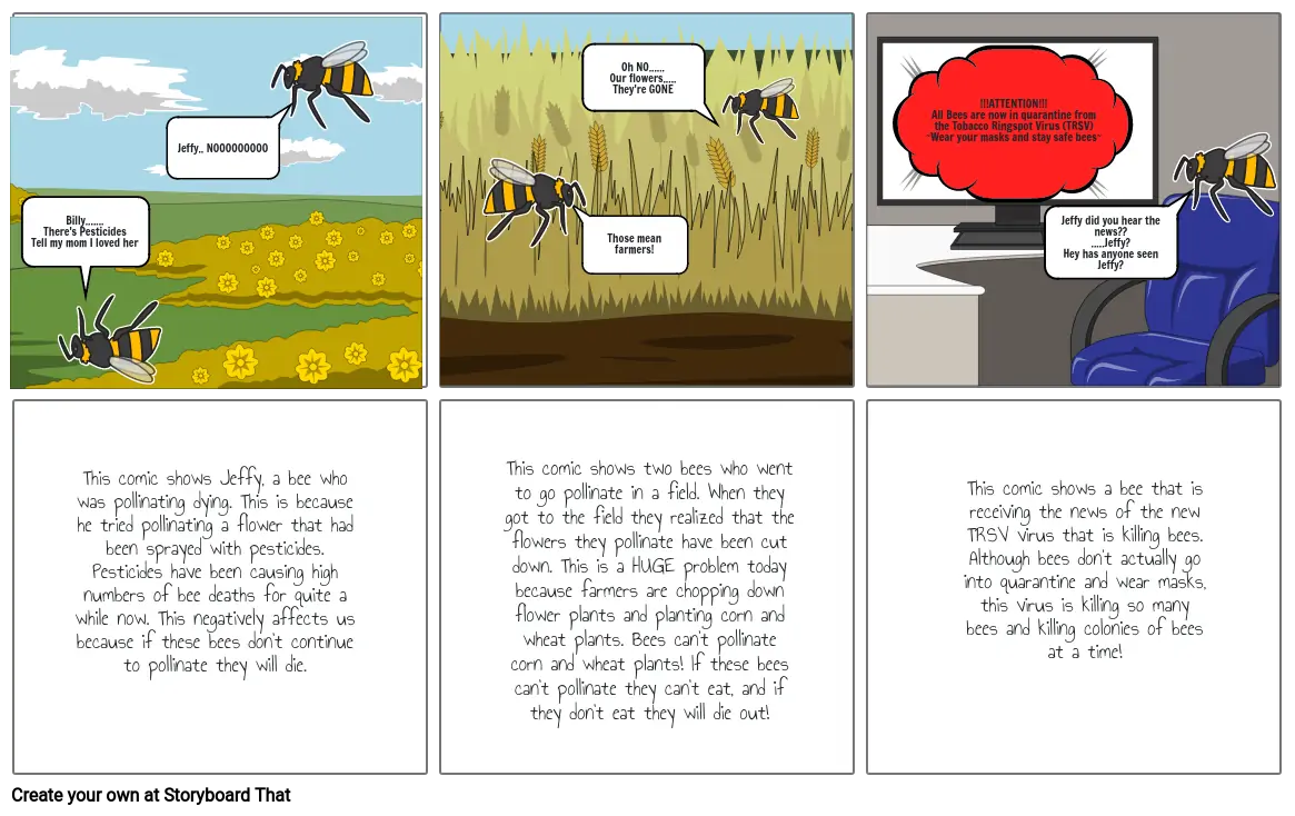 Bees Comic Strip