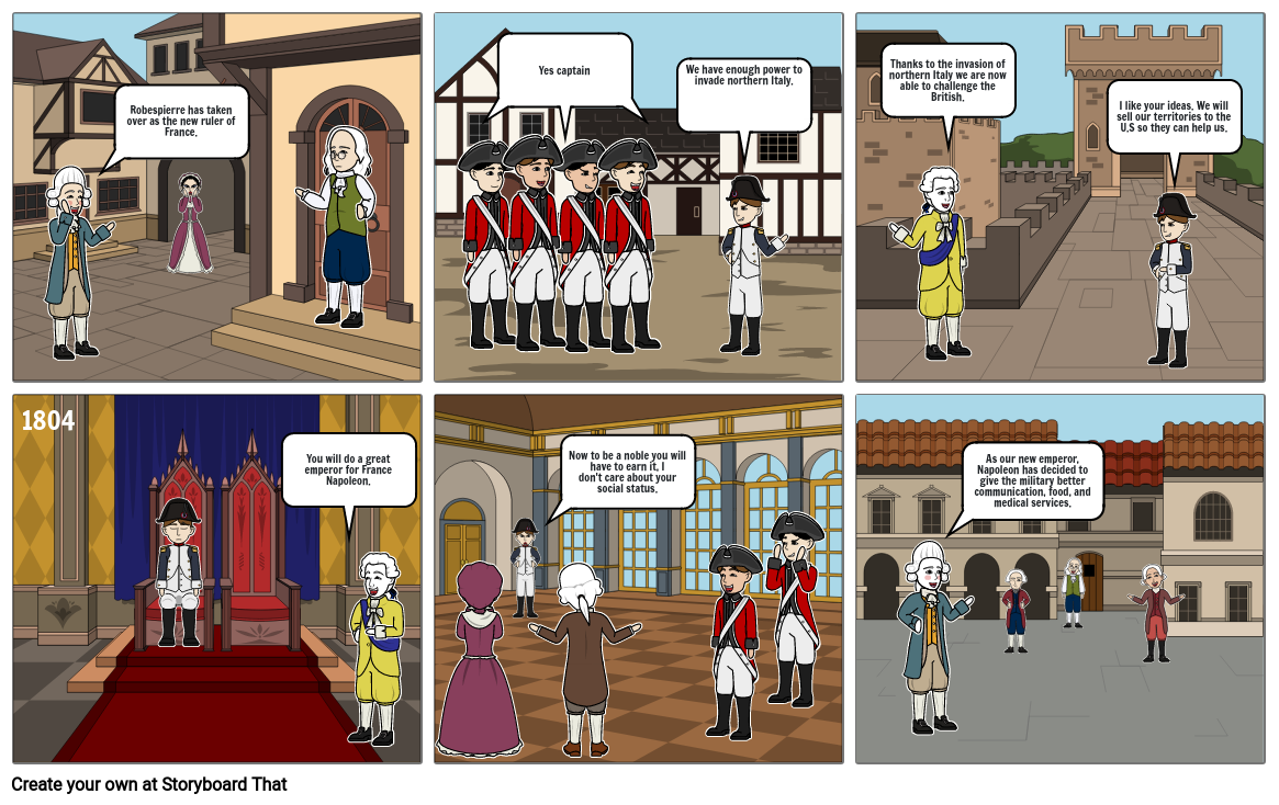 Rise of Napoleon Storyboard by a124f113