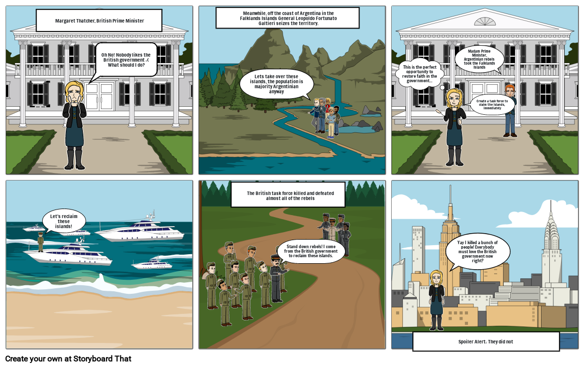 Falklands War Storyboard By A138016b