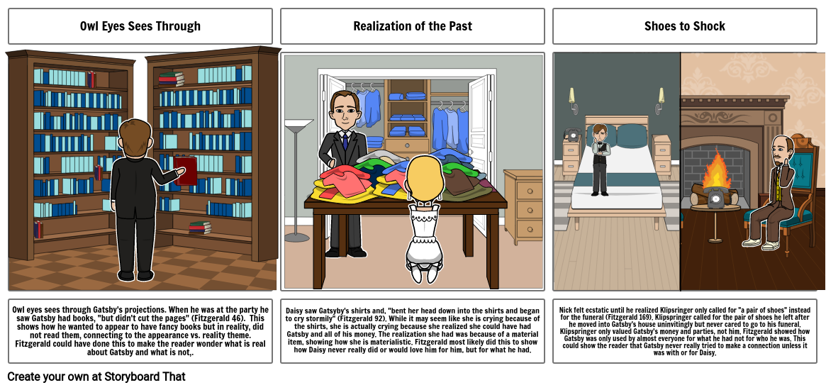 Great Gatsby Storyboard