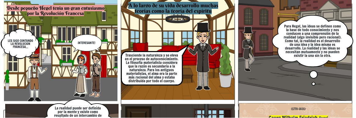 historieta sobre Hegel Storyboard by a18a7cdb