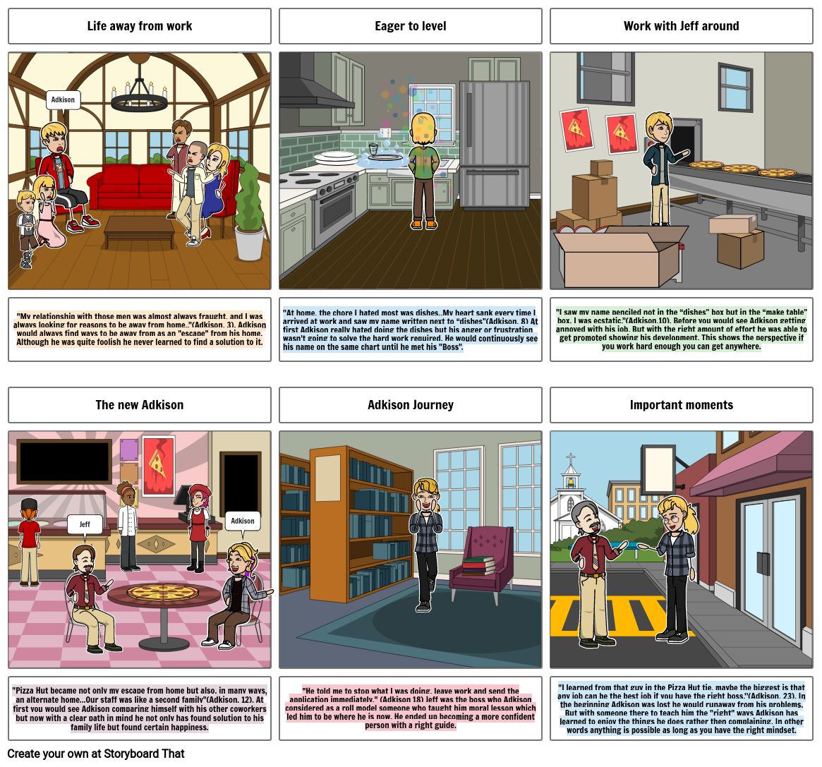 Drowning in Dishes Storyboard Project Storyboard