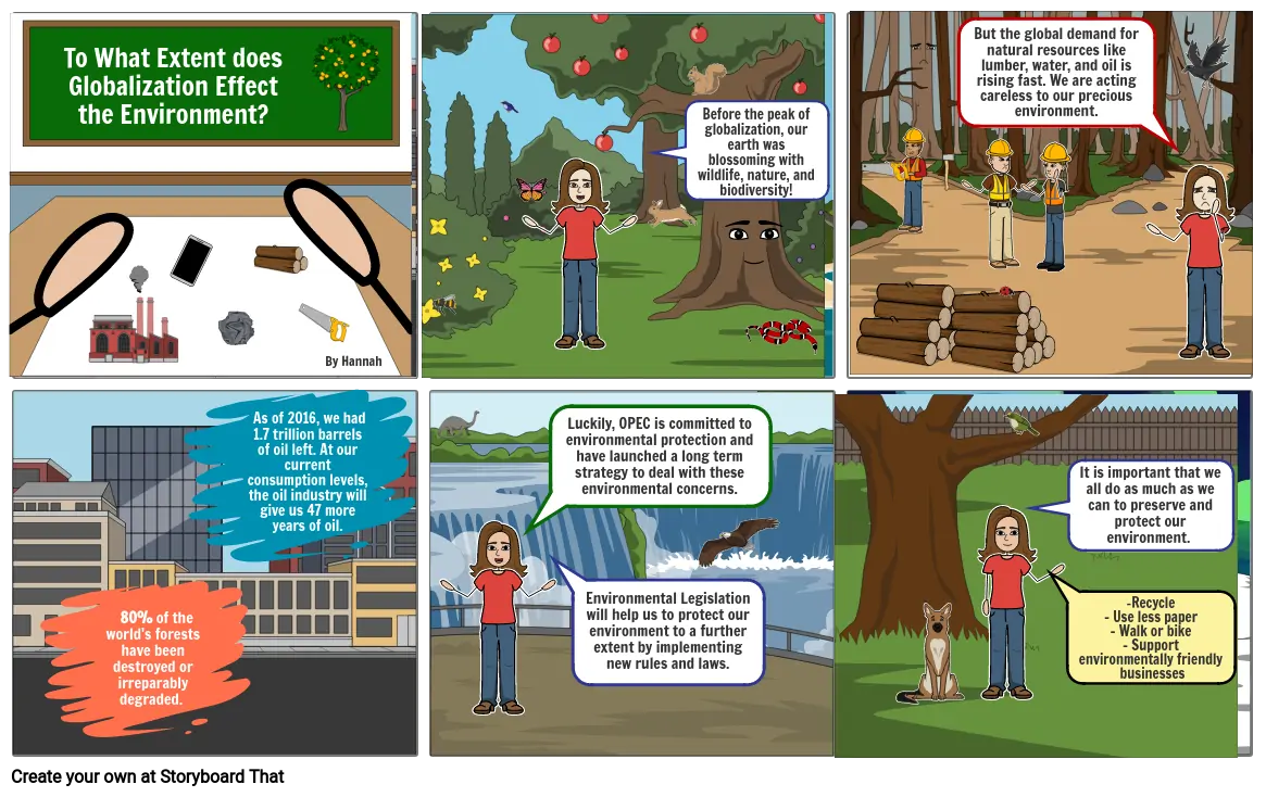 Sustainability Comic - Globalization and the Environment