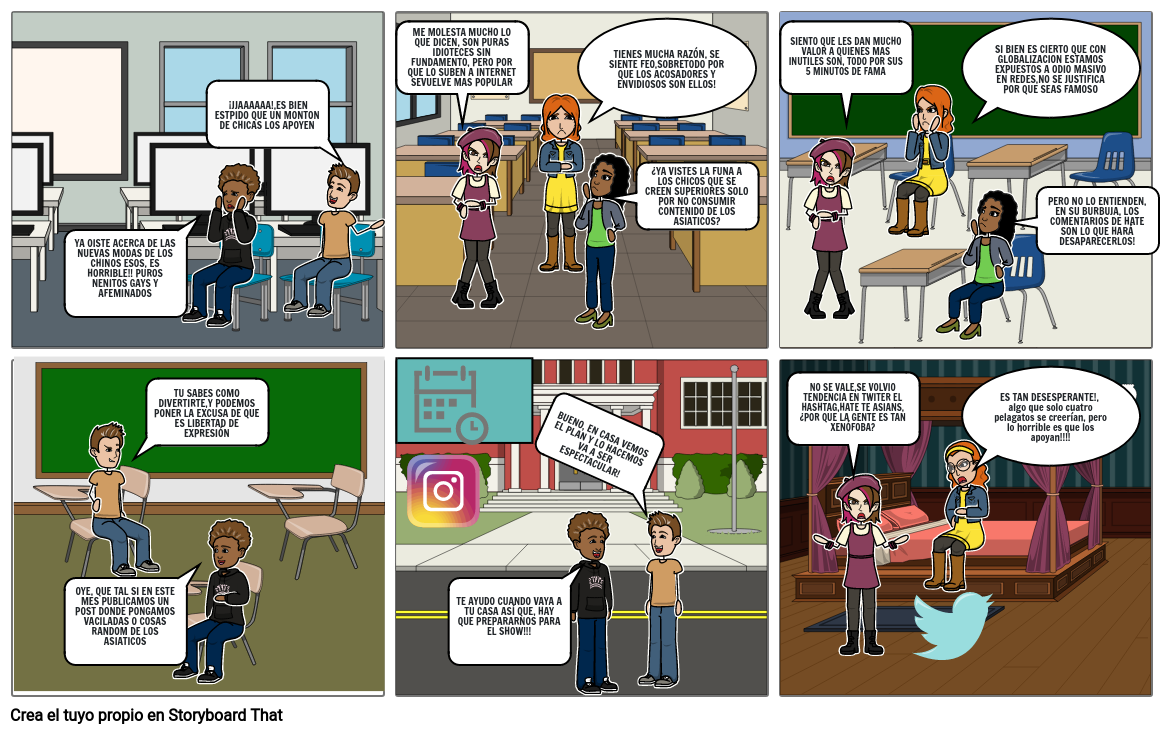 LA INFLUENCIA DE LAS REDES SOCIALES Storyboard