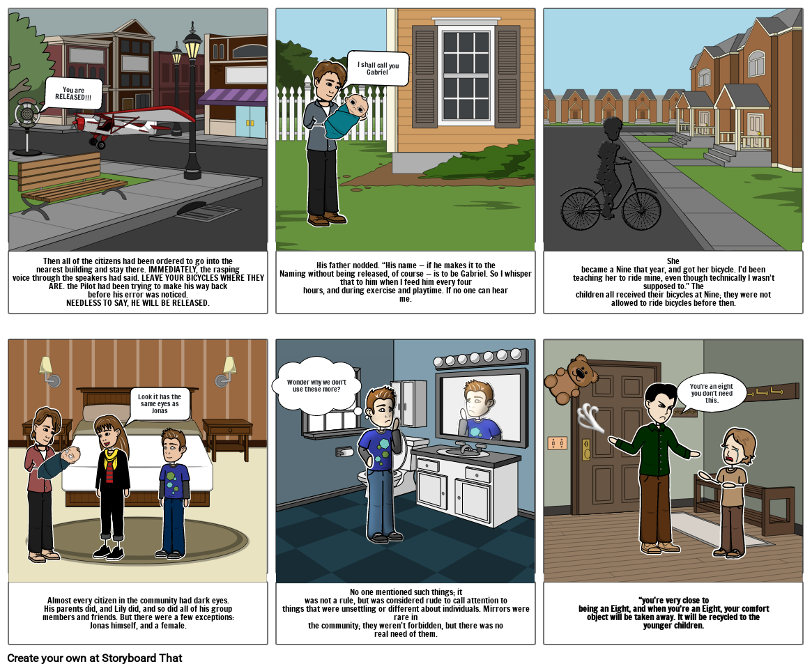 The Giver Storyboard By A23b89d5