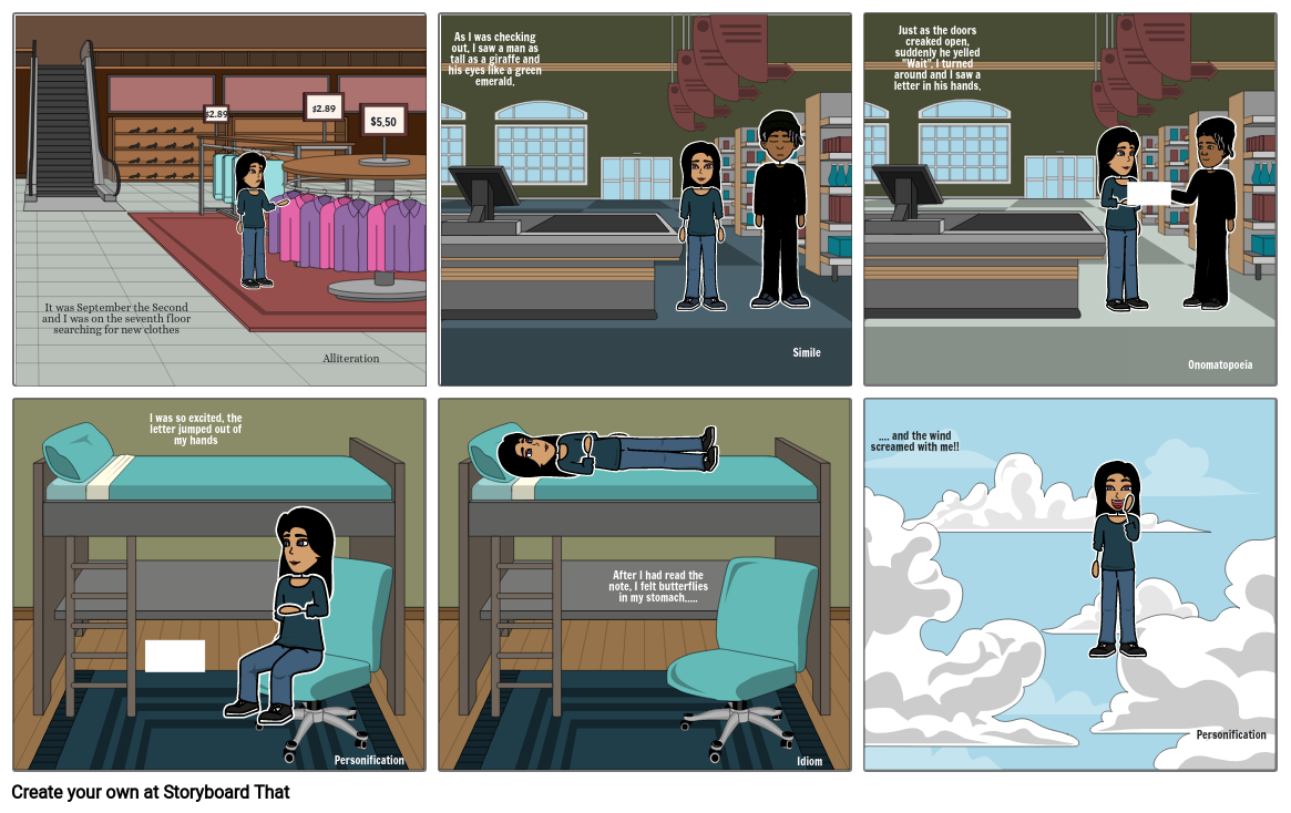 Figurative Language Story Storyboard By A2492c29 4853