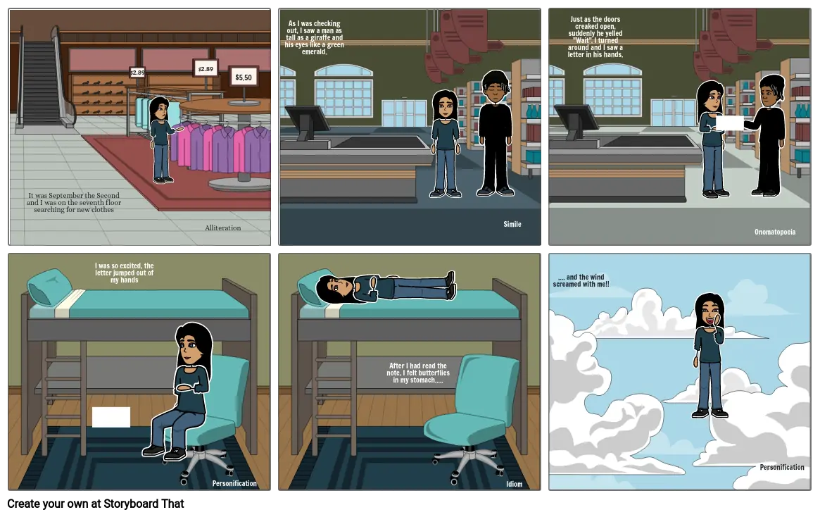 Figurative Language Story Storyboard By A2492c29 6452