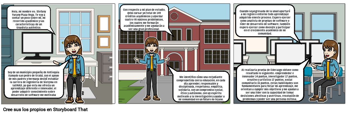 Storyboard: Mi recorrido académico como Unadista.