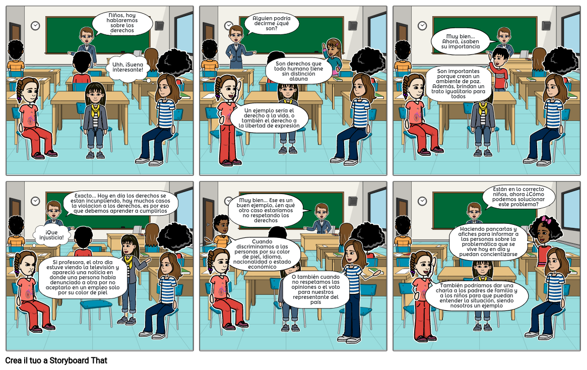 HISTORIETA DERECHOS HUMANOS Storyboard by a294bdc3 HISTORIETA DERECHOS HUMANOS Storyboard by a294bdc3