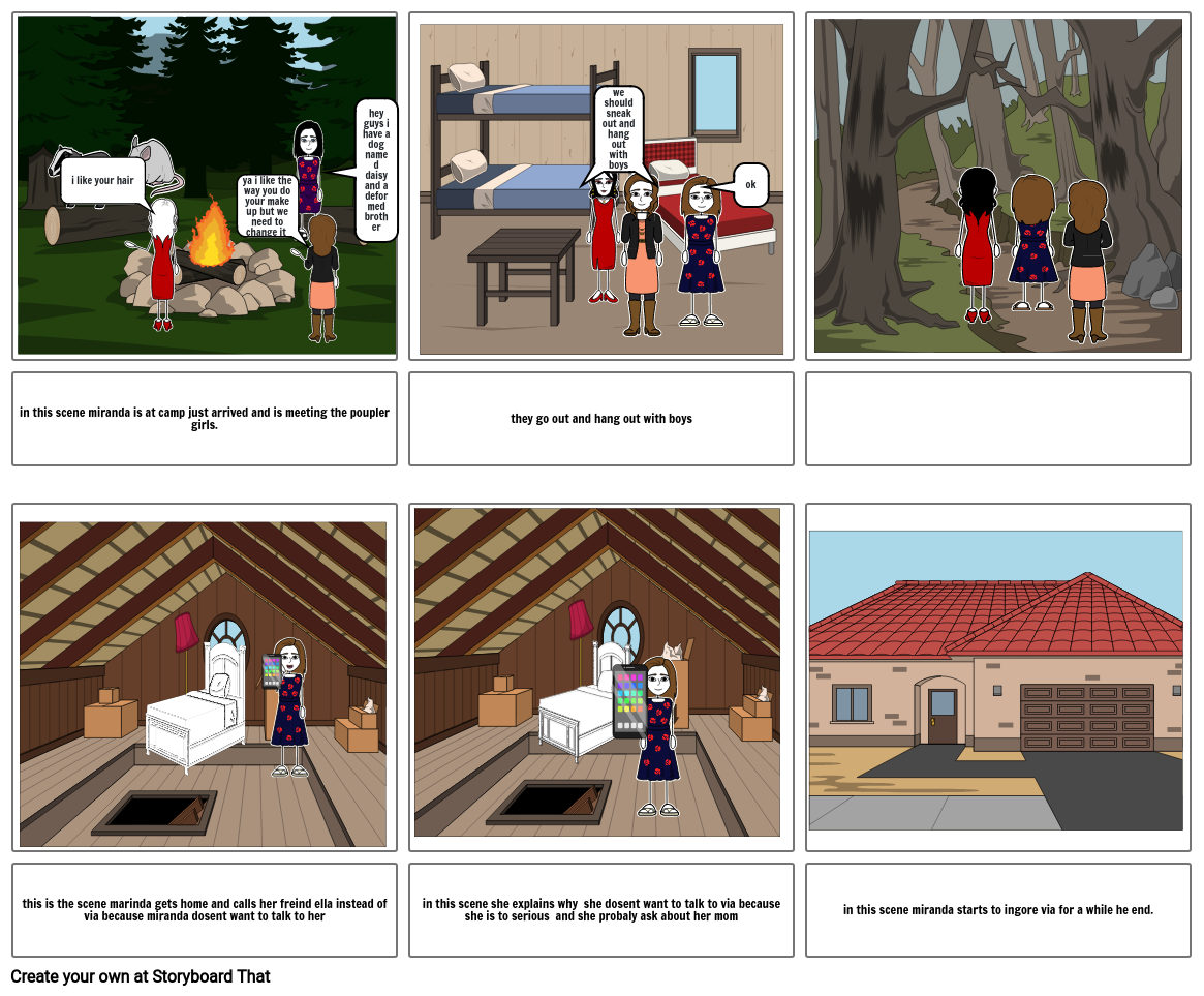 Camp Lies Storyboard By A2ad19e6