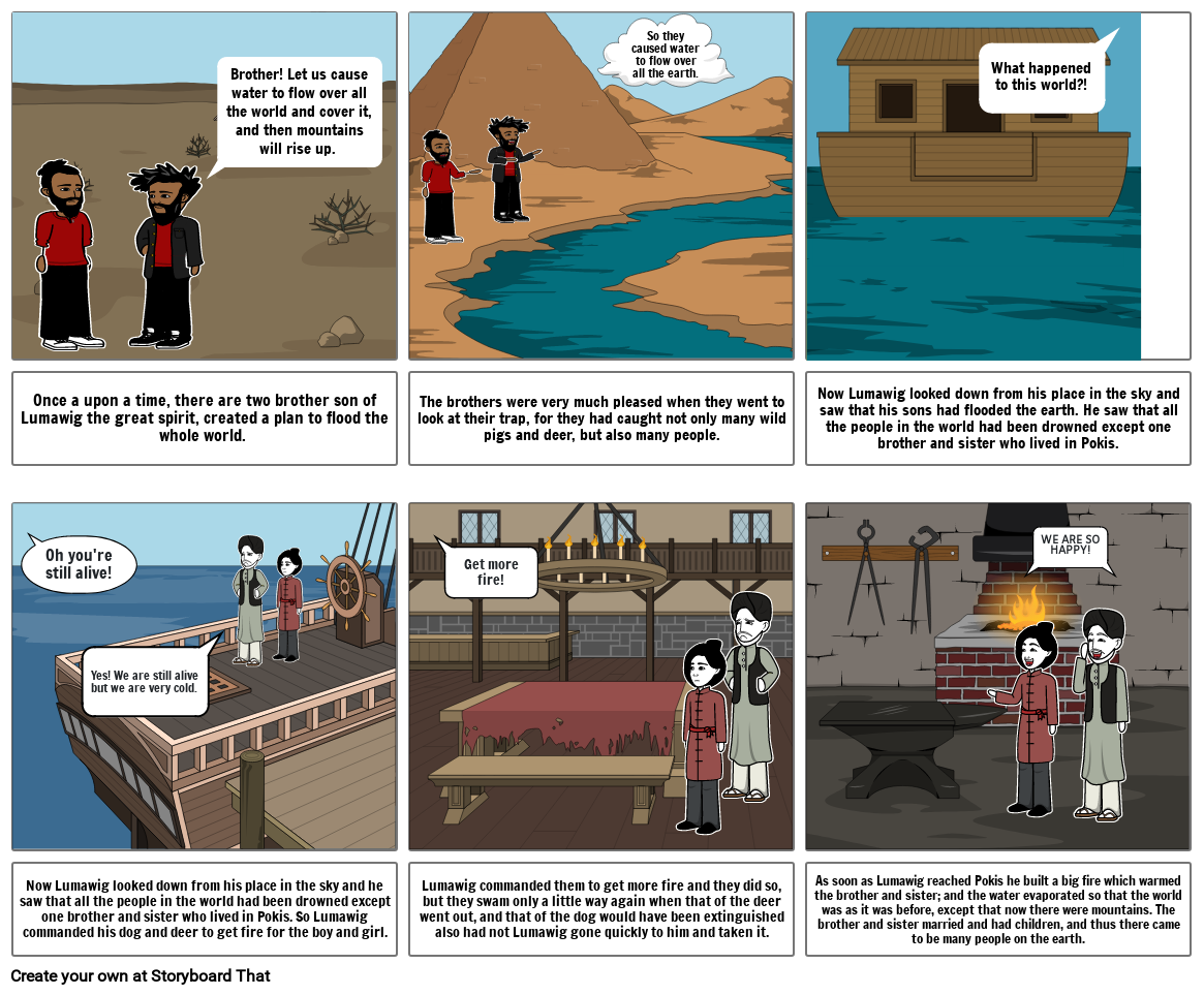 The Flood Story - (Igorot) Storyboard by a2d54527