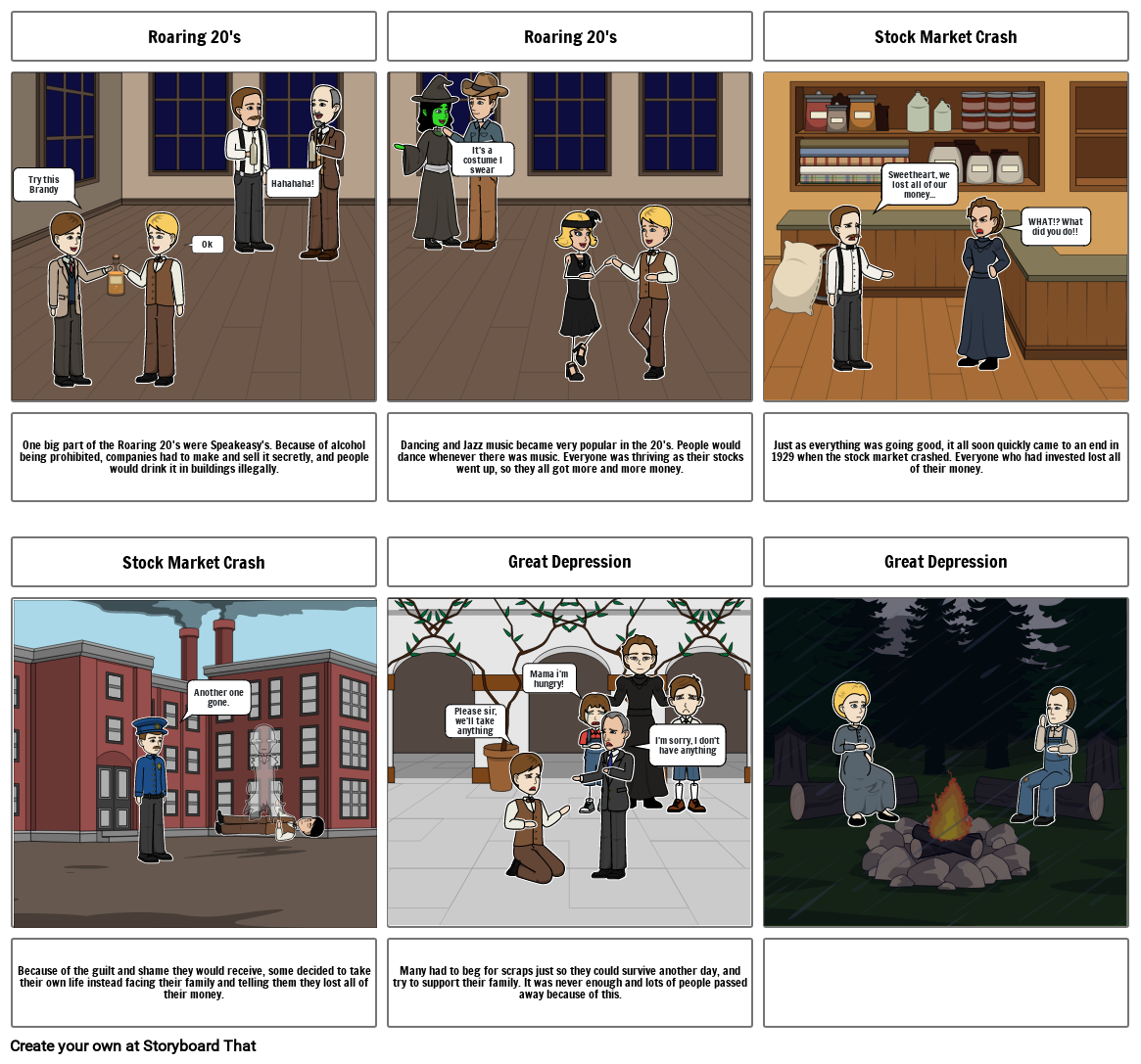 The Great Depression Storyboard By A2d58663