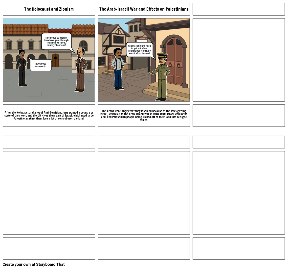 Israeli-Palestine Conflict Storyboard by a2e9dc5c