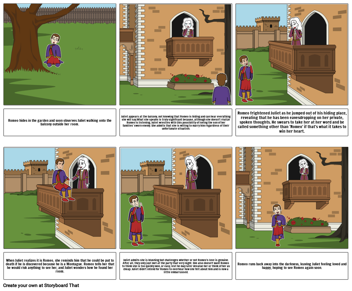 Romeo And Juliet Storyboard By A2f9aec8 3769