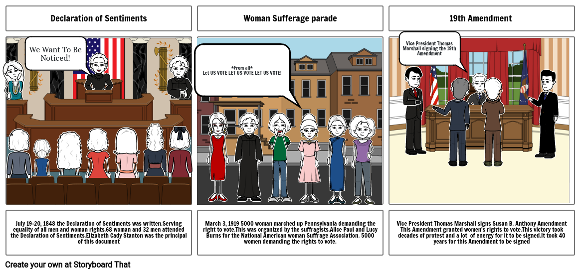 womans suffrage Storyboard by a3615ca1