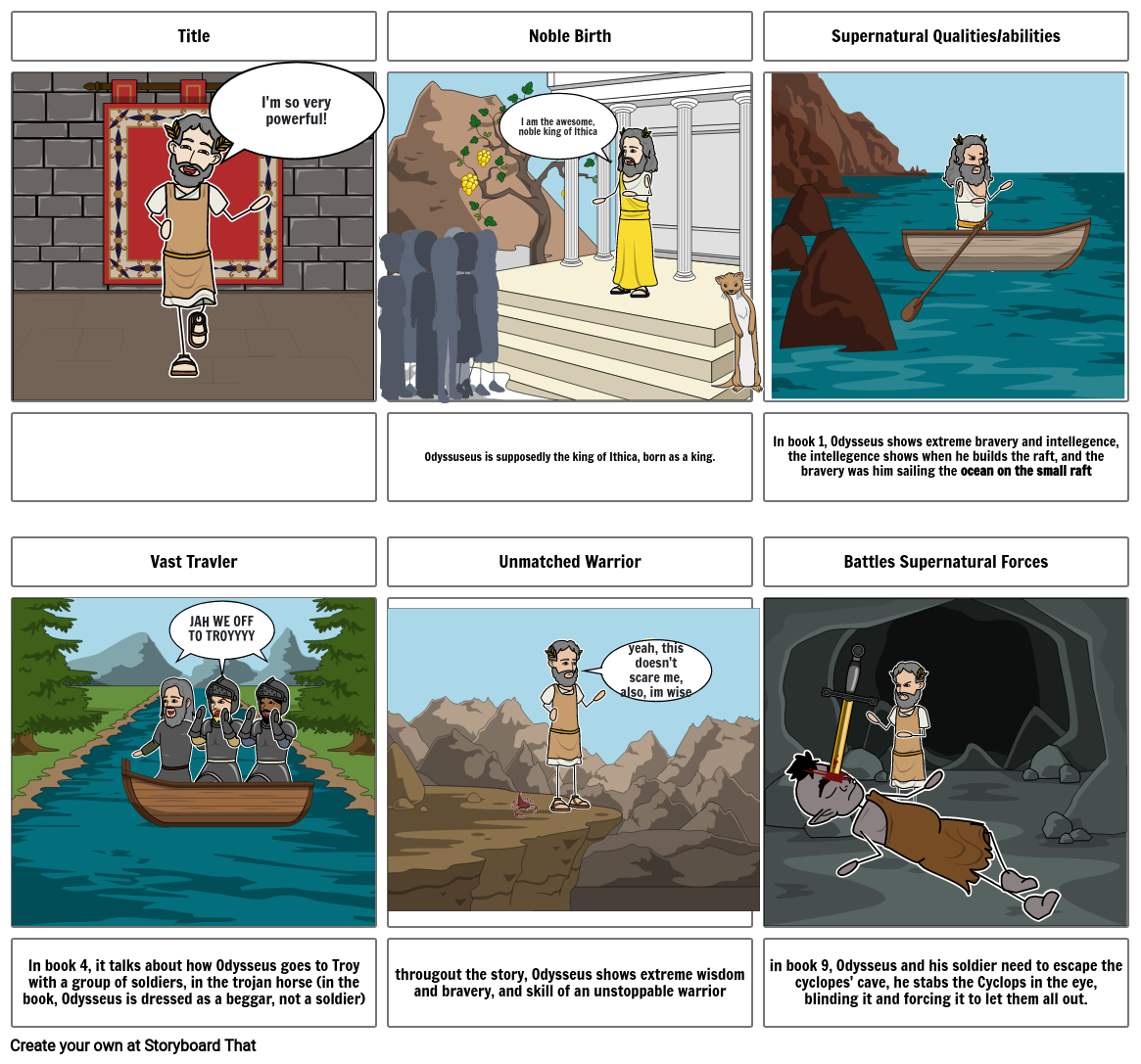 Epic Hero StoryBoard Activity Book 9, The Odyssey. (Owen Jones)