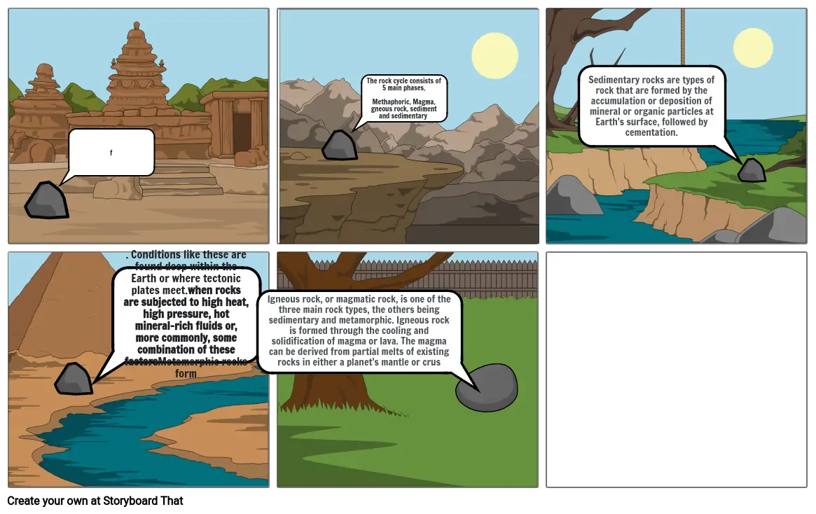 Rock Cycle comic strip