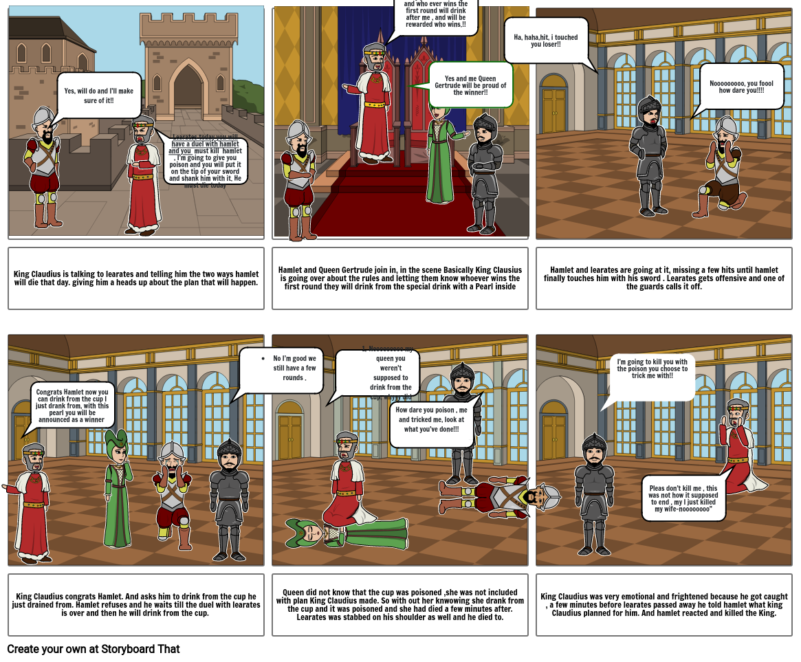 Act 5 Shakespeare Storyboard por a39b3449