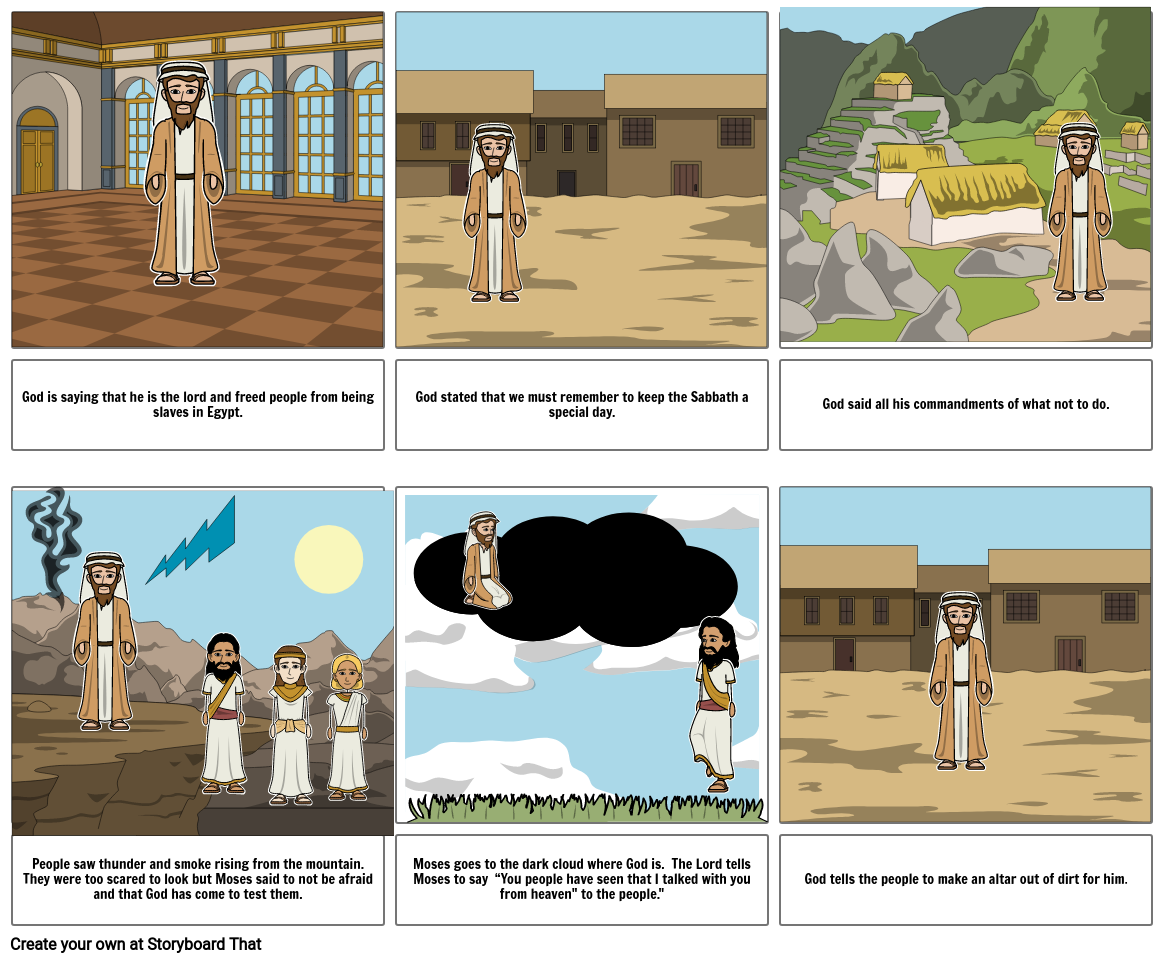 Ten Commandments Storyboard by a3b1fa41