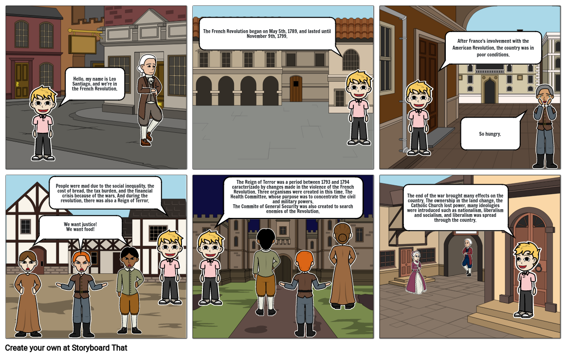 The French Revolution Storyboard por a3ce03af