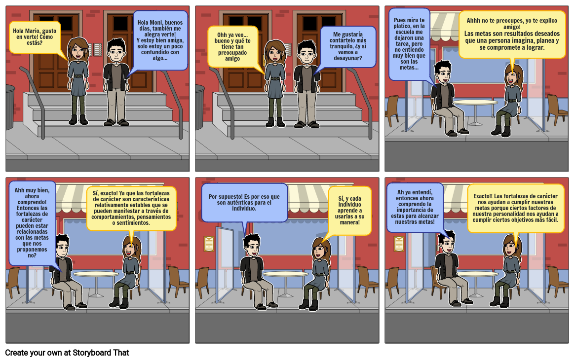 COMIC HABILIDADES Y VALORES Storyboard by a3f1dc08