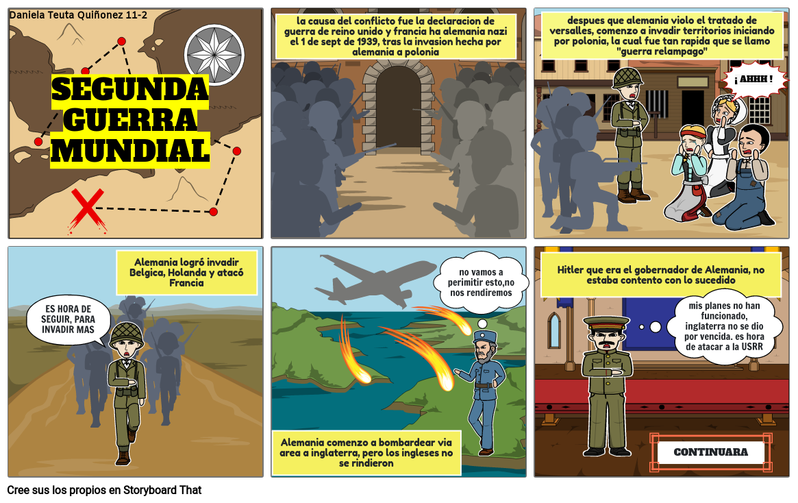 Segunda Guerra Mundial Storyboard By A40a66ea 2985