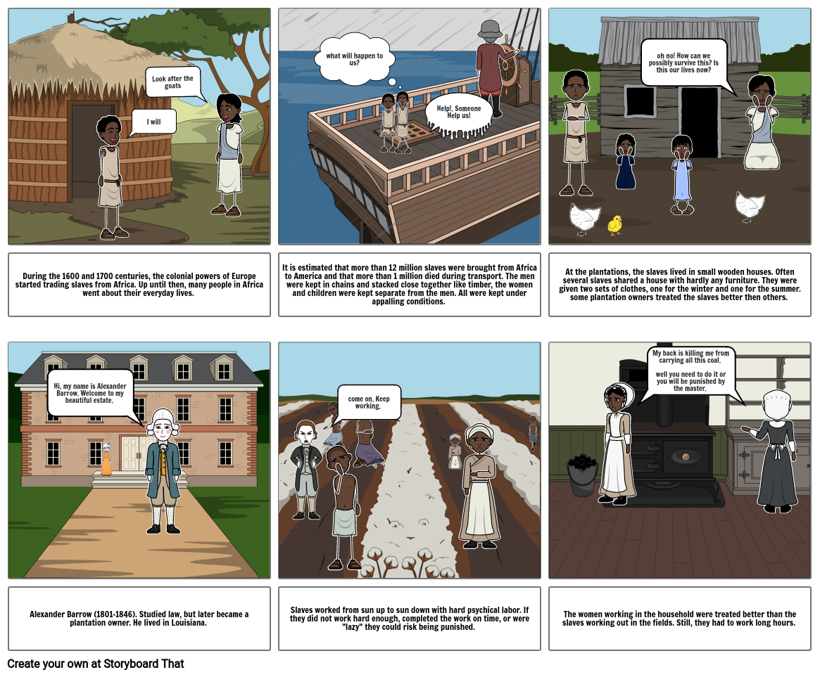 Slavery Storyboard por a43c079c