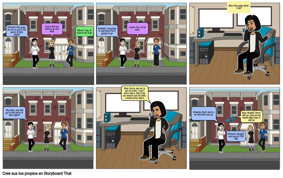 comic de ingles Storyboard by a48a6011