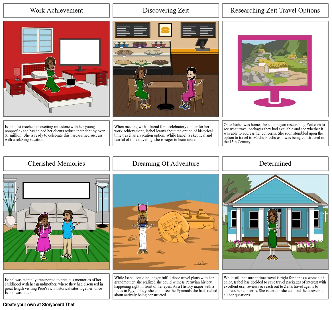 Zeit Completed Storyboard